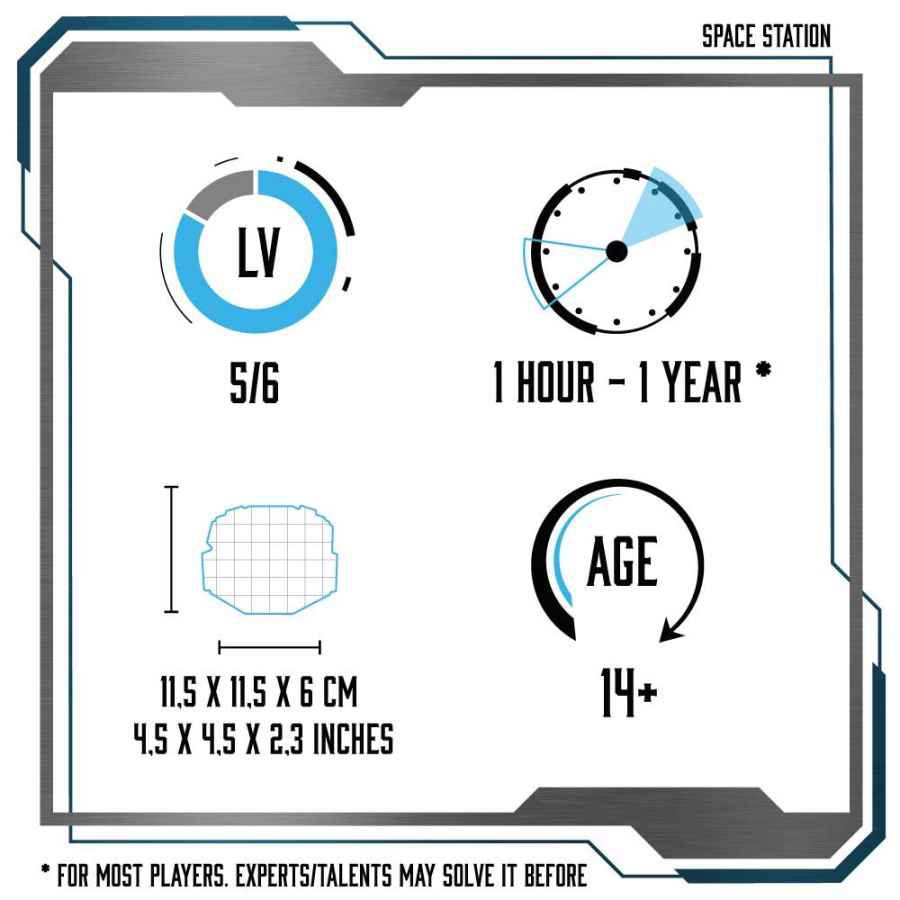 Logica Giochi Houten Breinbreker Star Adventures Mission The Space Station, 11,5x11,5x6cm