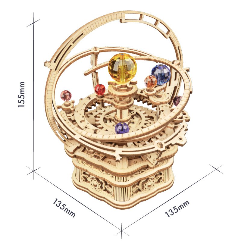 Robotime, Muziekdoos Hout DIY 3D Puzzel Starry Night