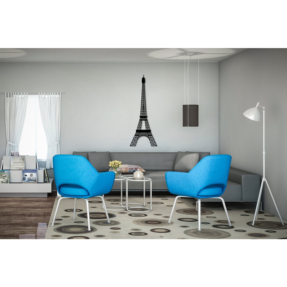 Eco Wood Art Eiffeltoren wandecoratie