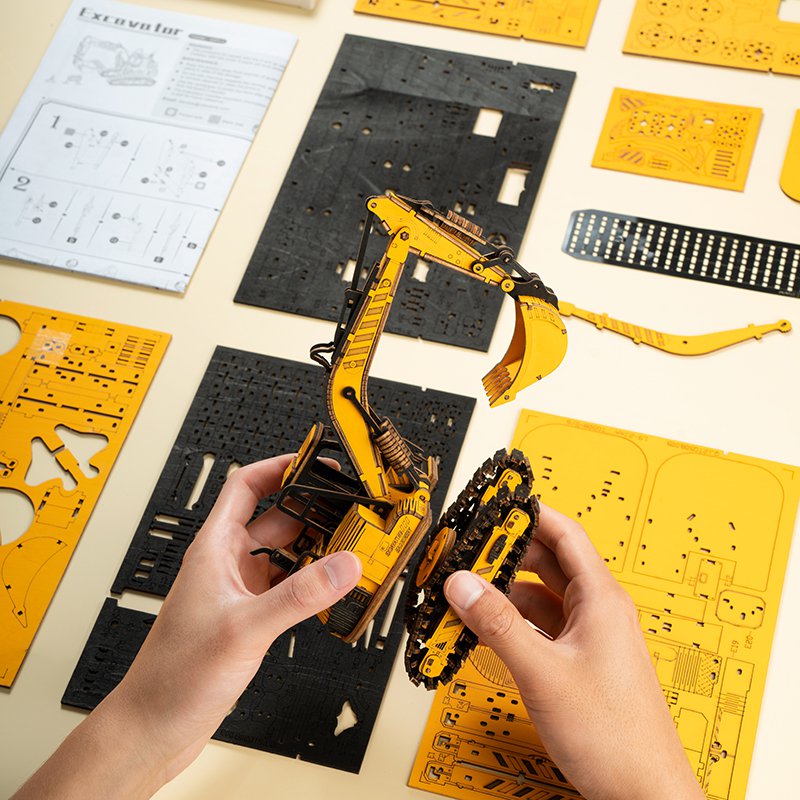 Robotime, Houten Puzzel 3D Graafmachine