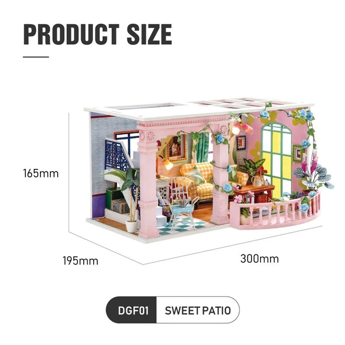 DIY Huisje Sweet Patio, Robotime