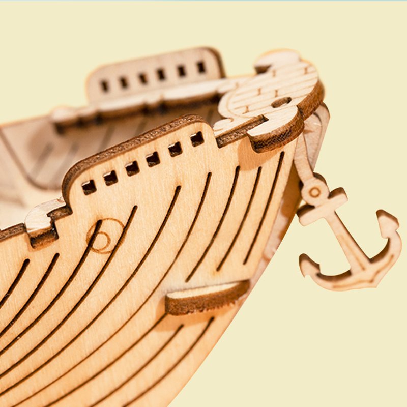 Robotime, 3D Houten Puzzel Fishing Ship