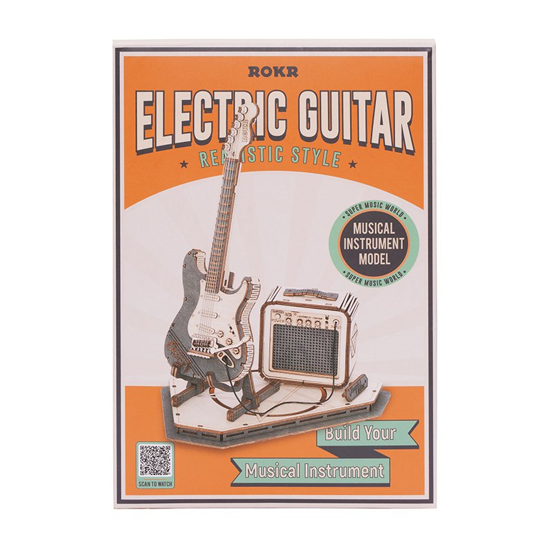 Robotime, Houten Puzzel 3D Electric Guitar