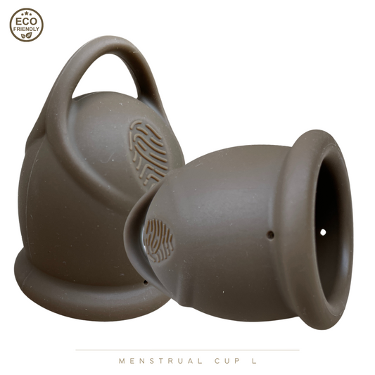 green-goose Menstruatie Cup L | 2 Stuks | Bruin