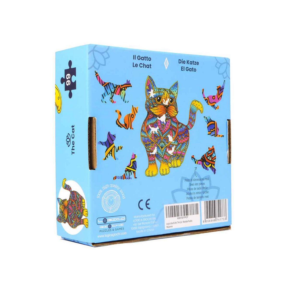 Logica Giochi Mandala Houten Legpuzzel Kat/ Cat