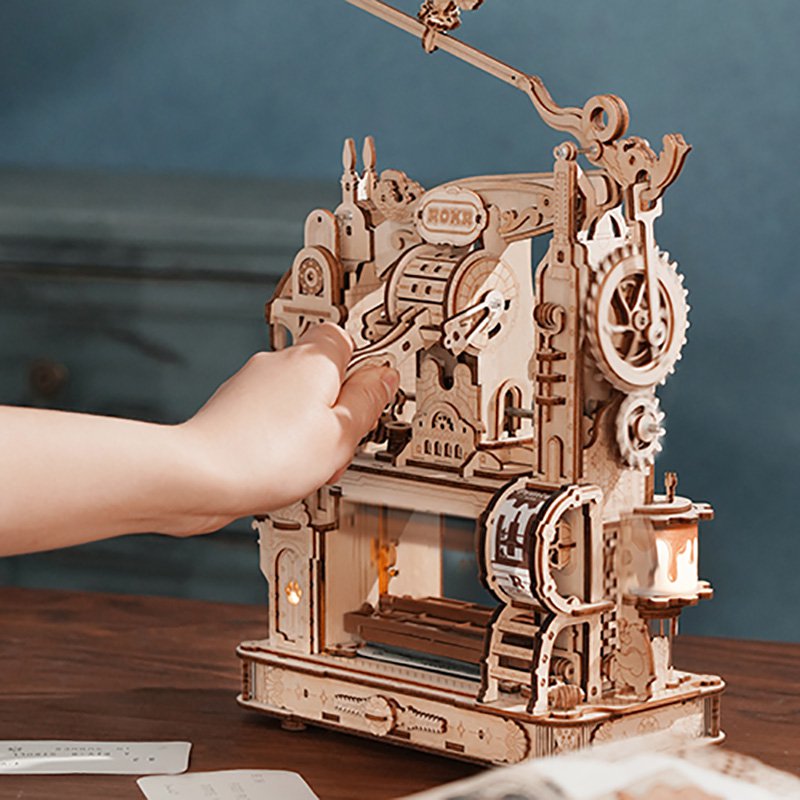 Robotime 3D Houten Puzzel Classic Printing Press, LK602, 21,5x14,5x27cm