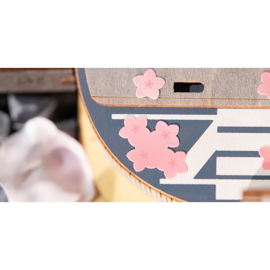 Robotime, DIY 3D Houten Modelbouwpakket, Sakura Journey, TGS02, 23,2x14x16,7cm