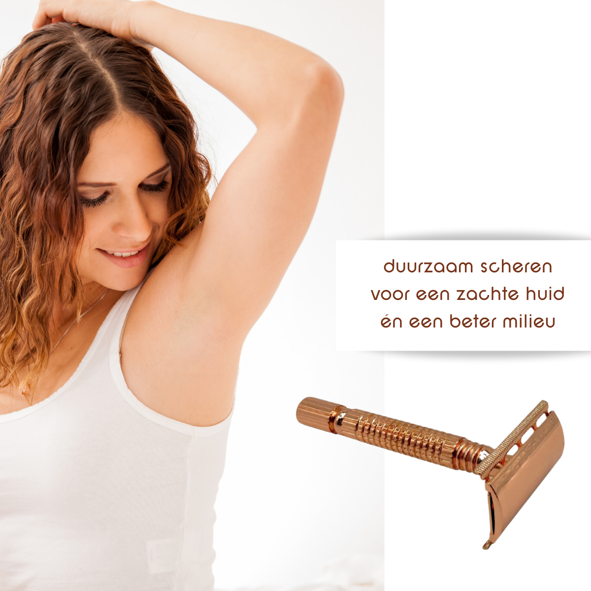 green-goose Klassieke Scheerset - Roze Goud