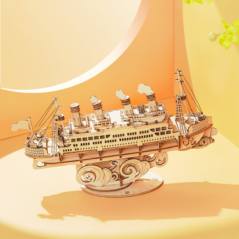 Robotime, 3D Houten Puzzel Cruise Ship
