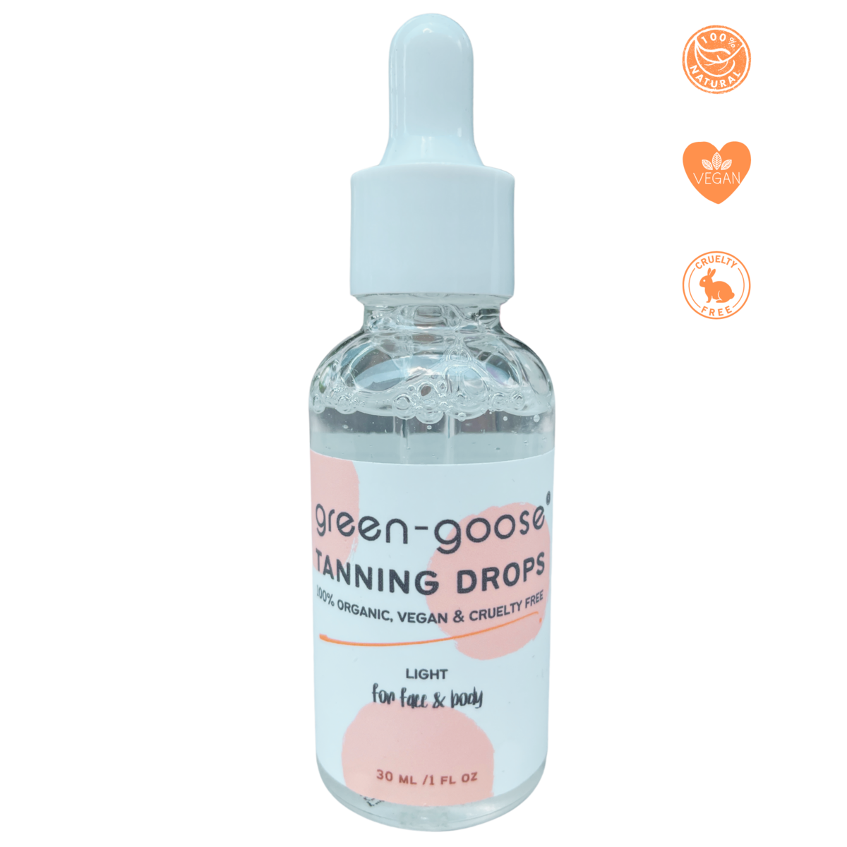green goose Organic Tanning Drops - Light - 30 ml