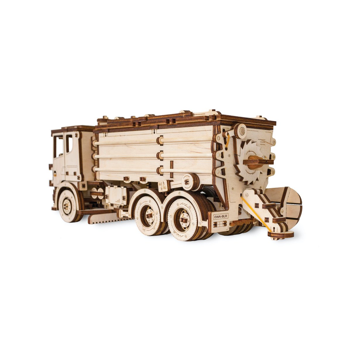 Eco Wood Art (EWA) 3D Mechanische Houten Puzzel Snowtruck