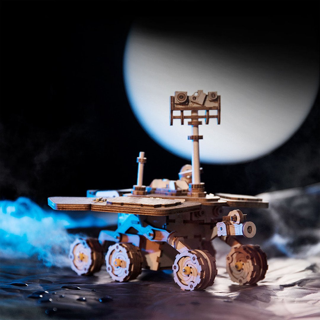 3D Houten Puzzel op zonne-energie Vagabond Rover, Robotime