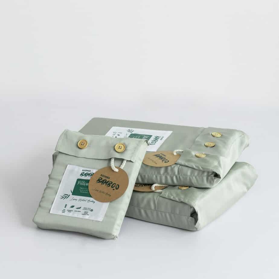 Boomba Premium bamboe kussenslopen 100% bamboe Sage Green