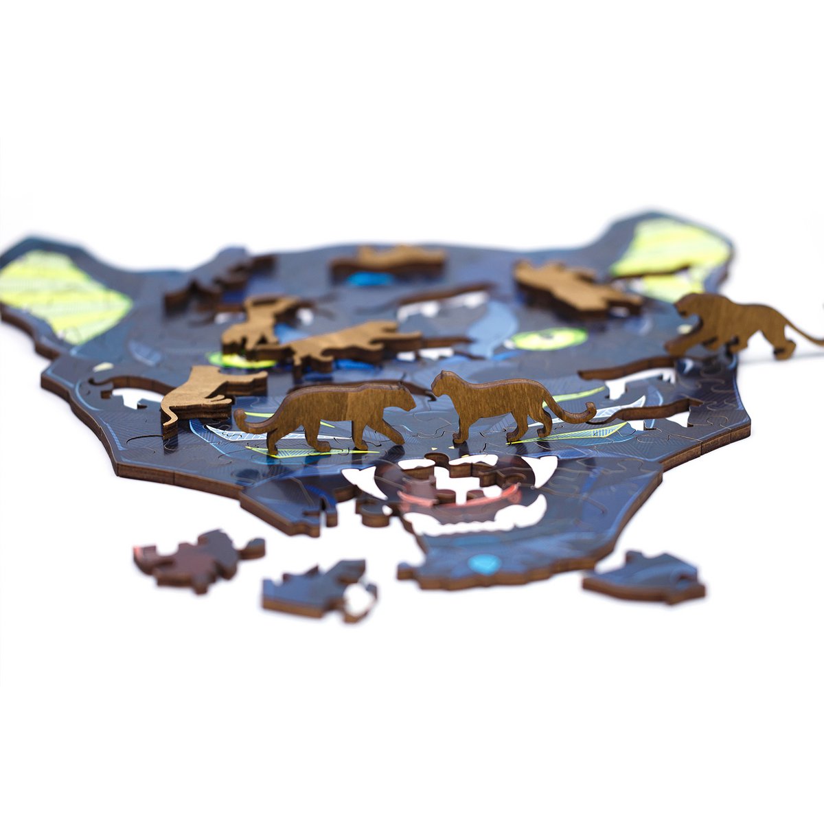 Eco Wood Art (EWA) Houten Legpuzzel Panter/ Panther Size M