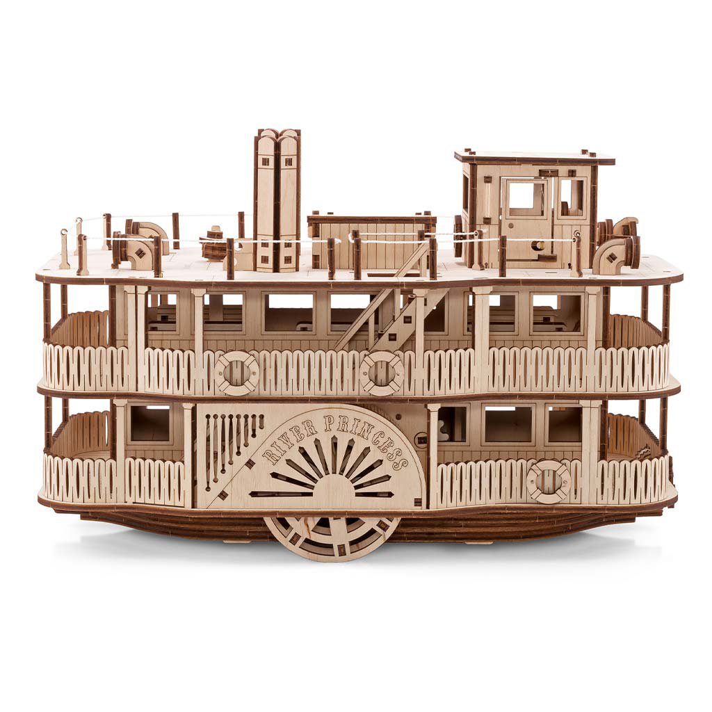 Eco Wood Art (EWA) 3D Houten Puzzel Paddle River Princess Stemaer