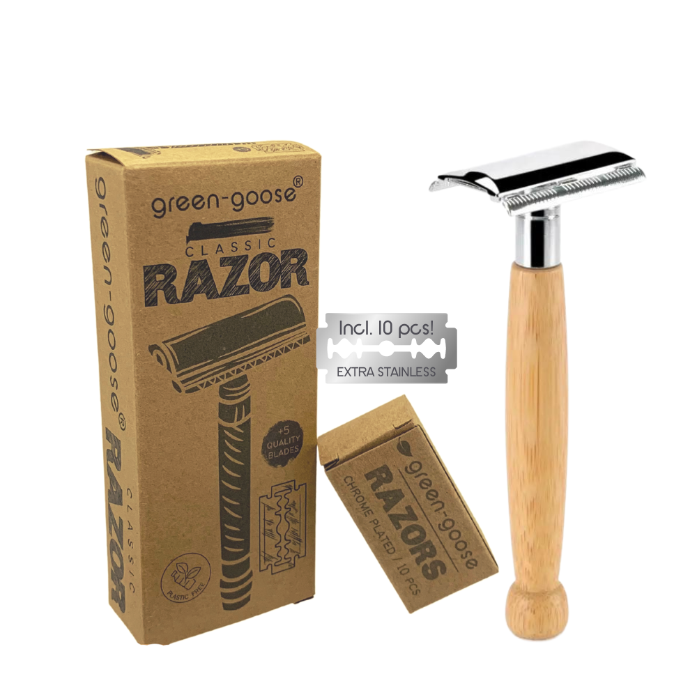 green-goose Klassieke Scheerset - Bamboe