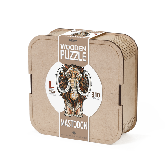 Eco Wood Art (EWA) Houten Legpuzzel Mammoet/ Mastodon, Size L