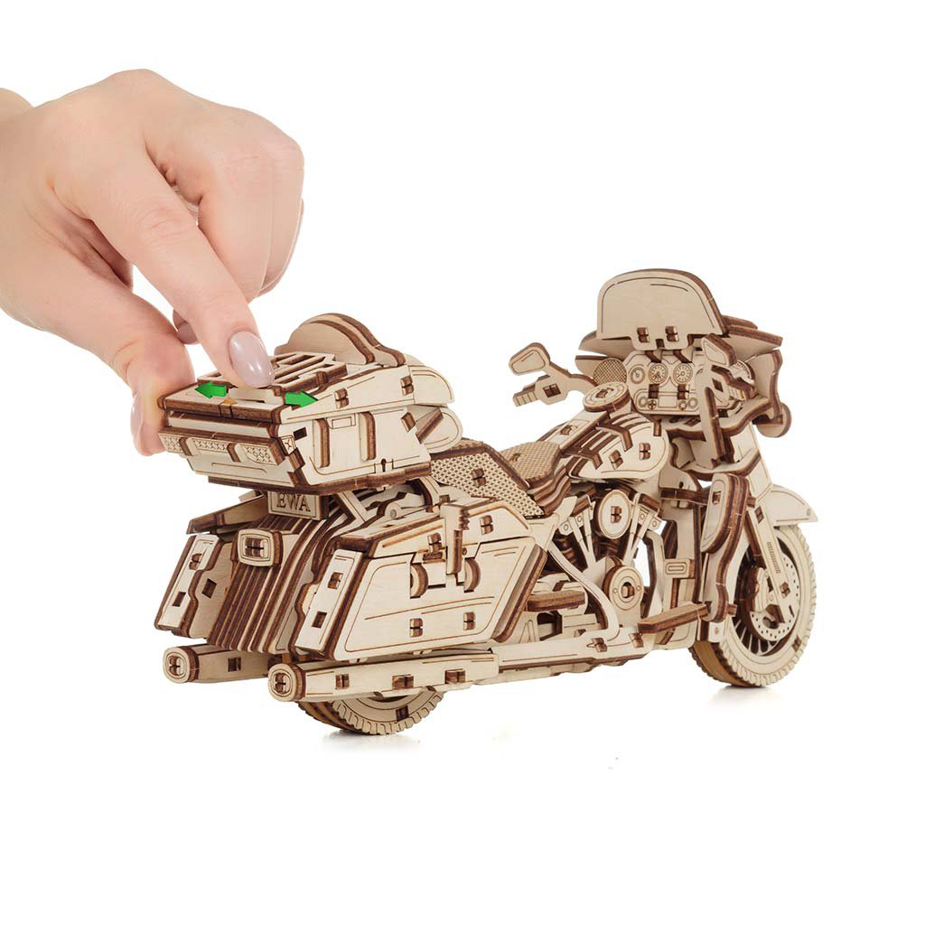Eco Wood Art (EWA) 3D Mechanische Houten Puzzel Bike