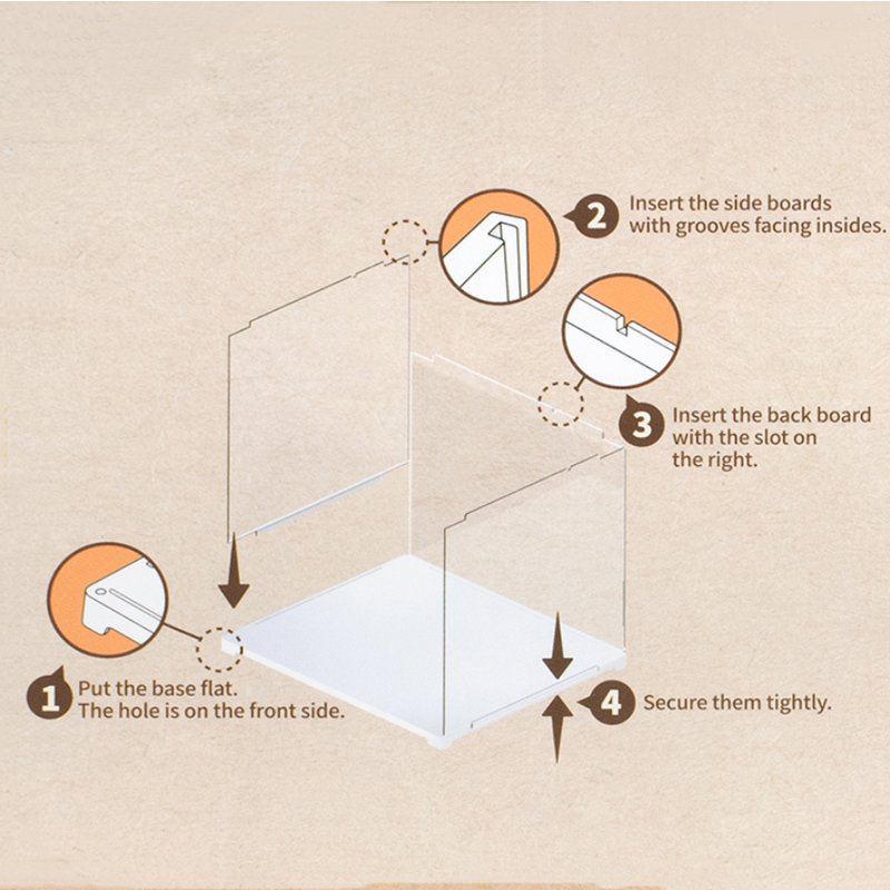 Robotime, DIY Dustcover voor DIY Huisjes, DG11/12/13, DF03L, 28,7x23,7x24,4 cm
