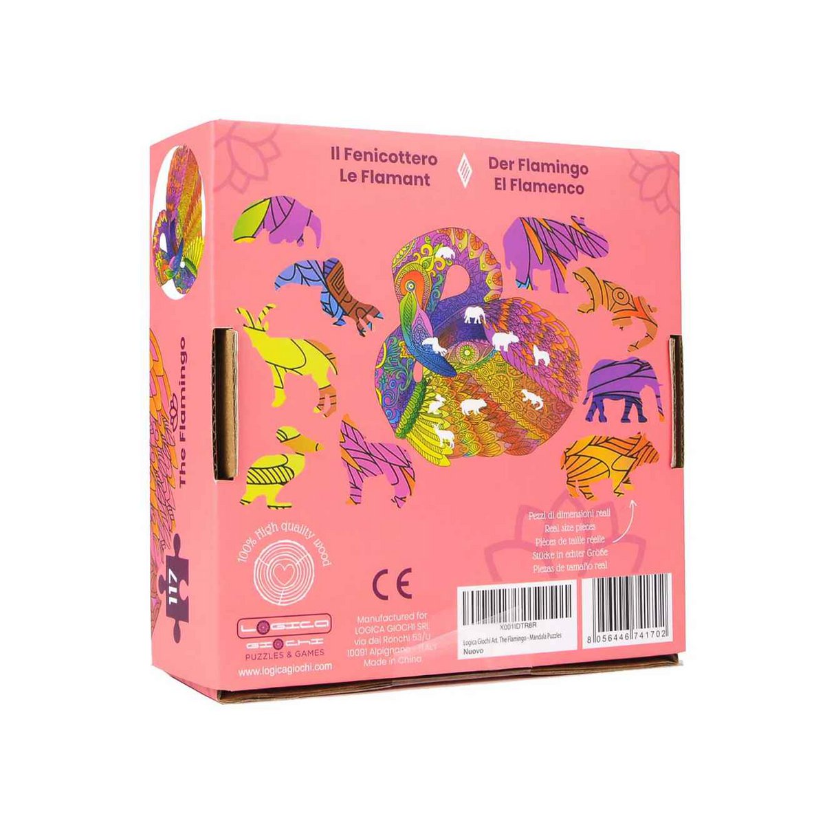 Logica Giochi Mandala Houten Legpuzzel Flamingo