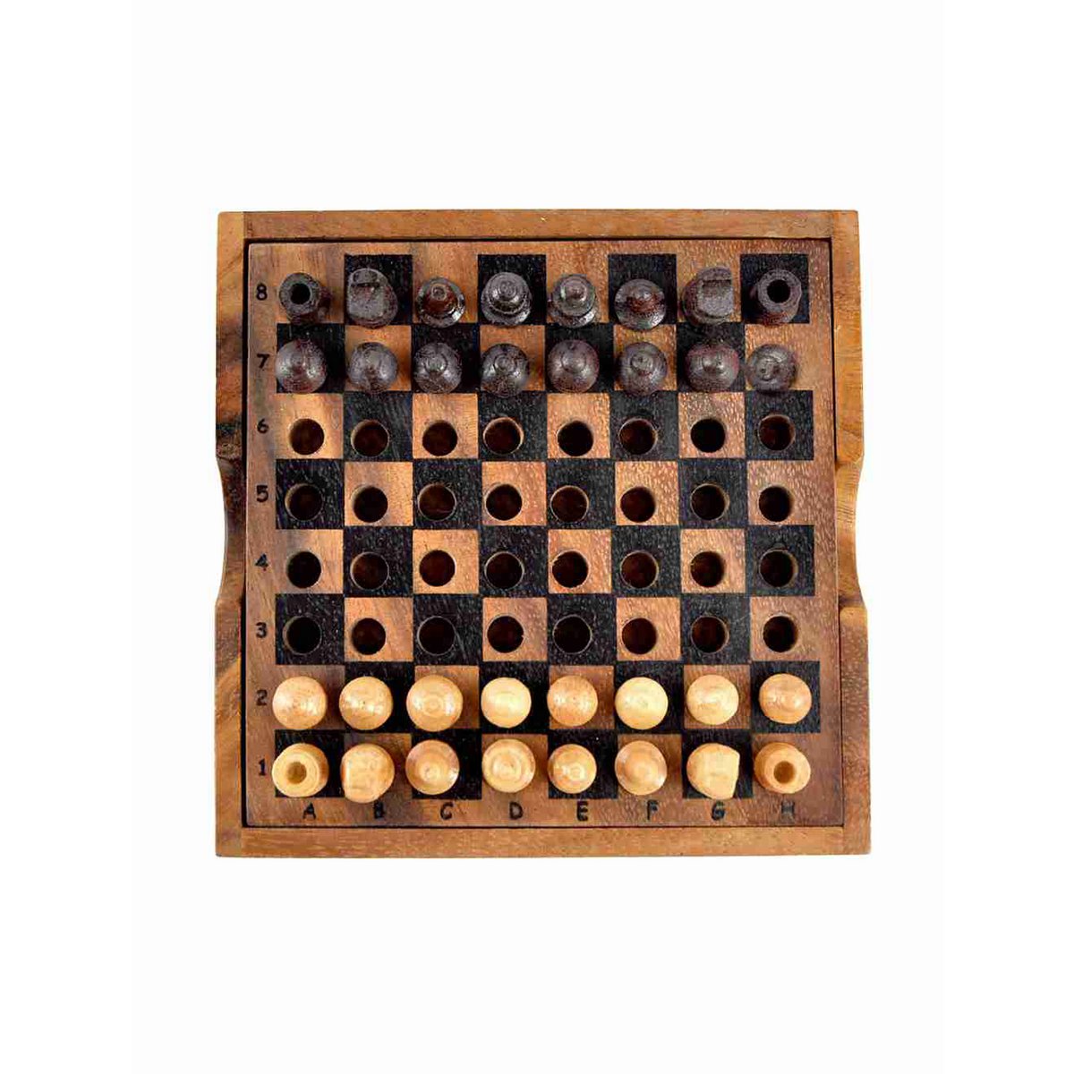 Logica Giochi Houten (reis)Bordspel Schaken/Chess, LG832, 14,5x14,5x4cm