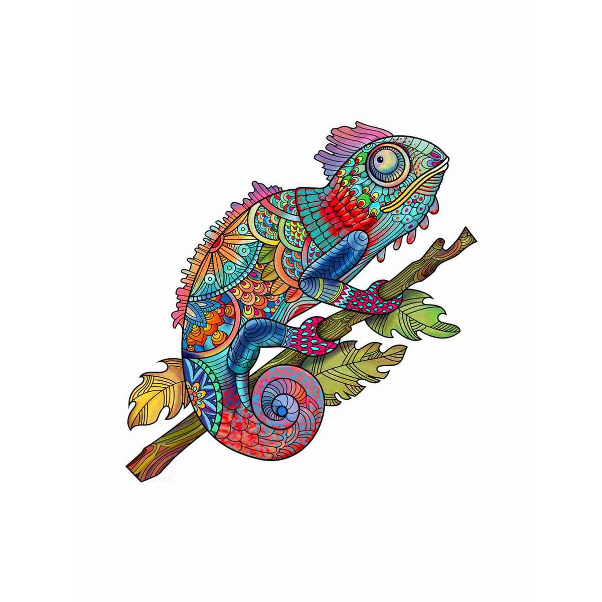 Logica Giochi Mandala Houten Legpuzzel – Kameleon (Chameleon)