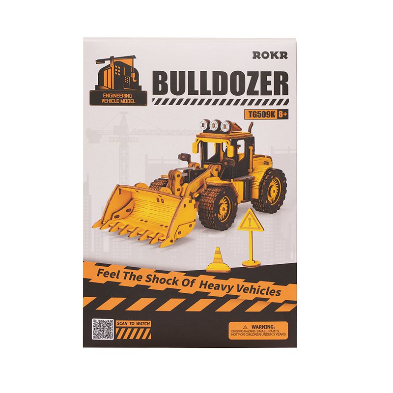 Robotime, Houten Puzzel 3D Bulldozer