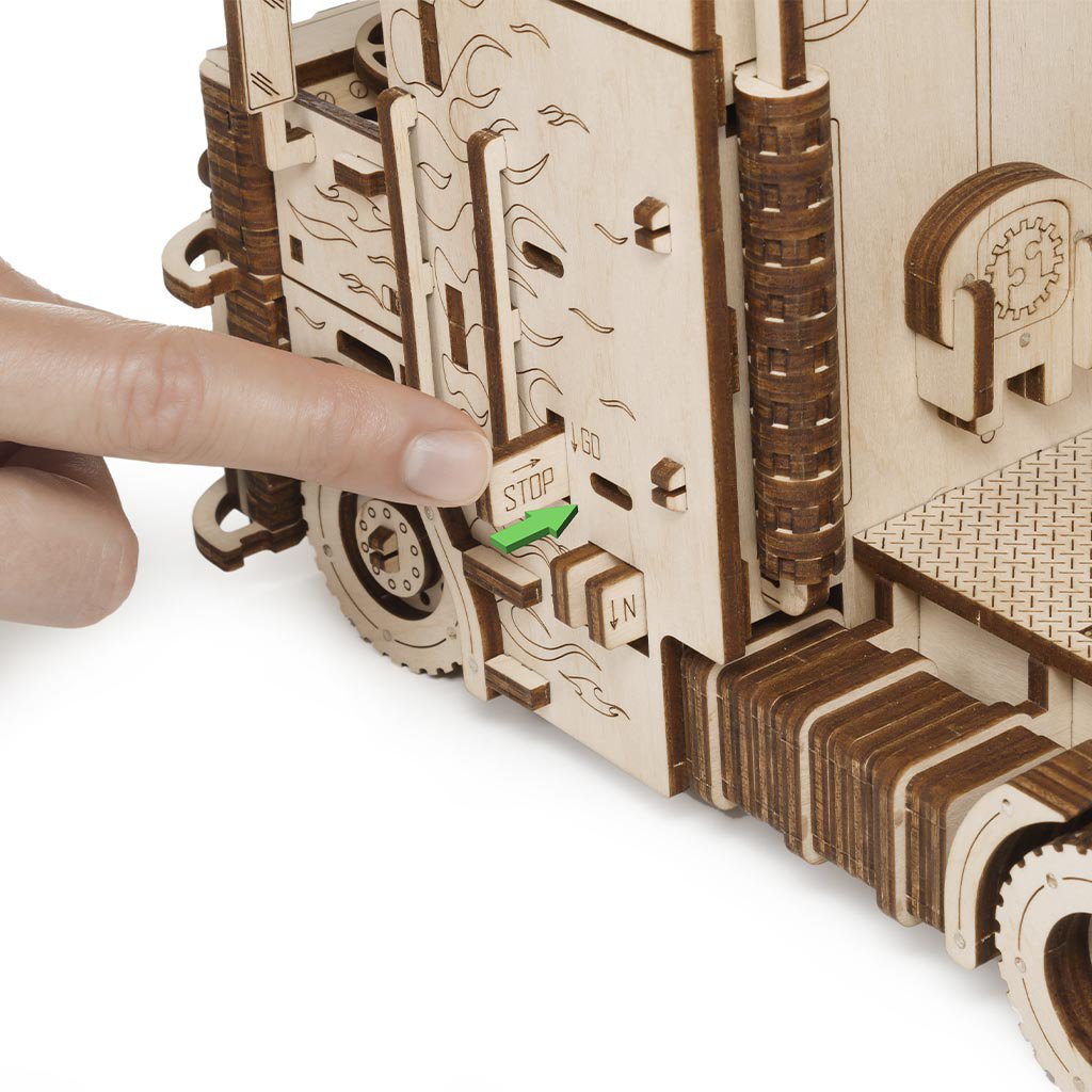 Eco Wood Art, (EWA) 3D Houten Puzzel Truck Road King