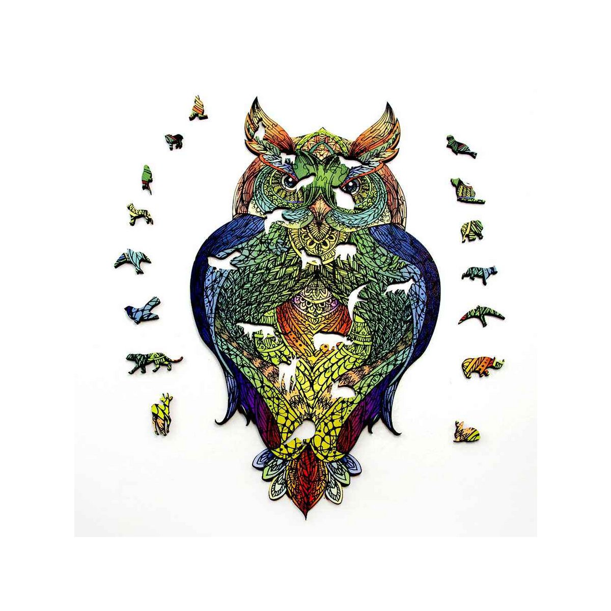 Logica Giochi Mandala Houten Legpuzzels Uil/ Owl