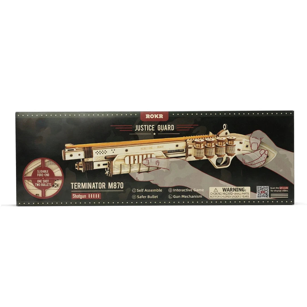 Robotime, 3D Houten Puzzel Terminator M870