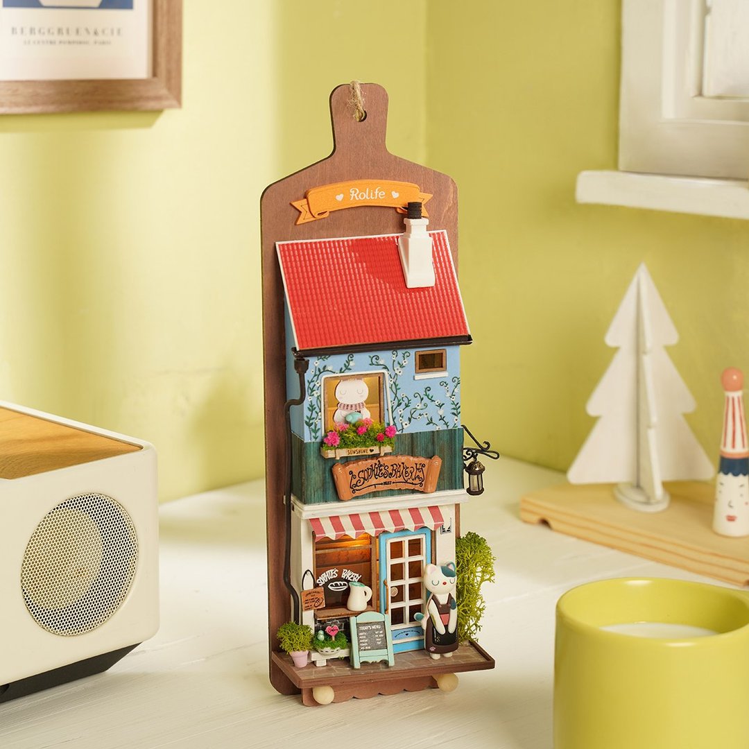 DIY Sleutelrekje Aroma Toast Lab met LED Verlichting, Robotime