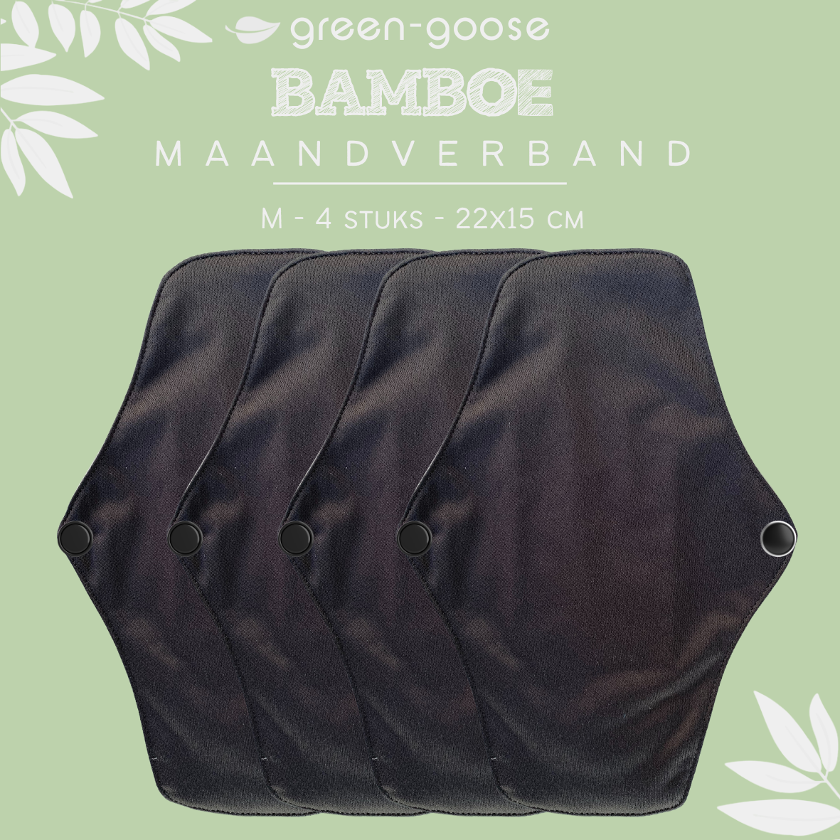 green-goose Herbruikbaar Maandverband | 4 Stuks | Maat M