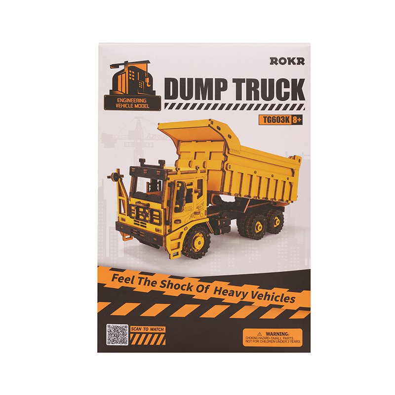 Robotime, Houten Puzzel 3D Dump Truck