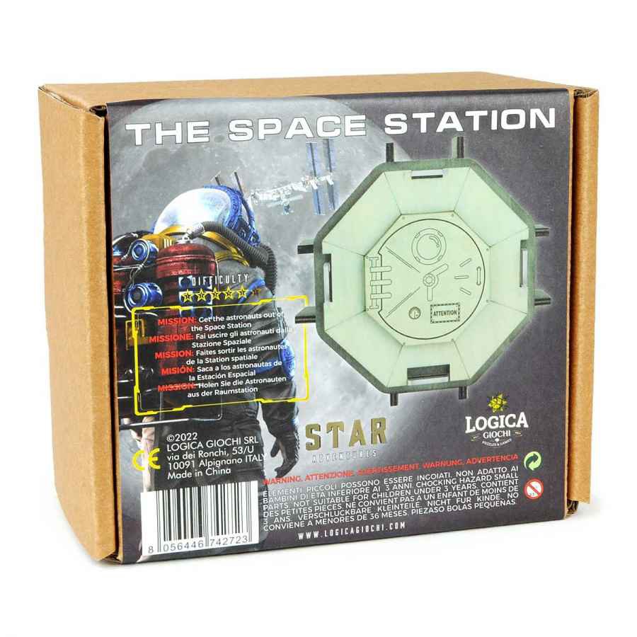 Logica Giochi Houten Breinbreker Star Adventures Mission The Space Station, 11,5x11,5x6cm