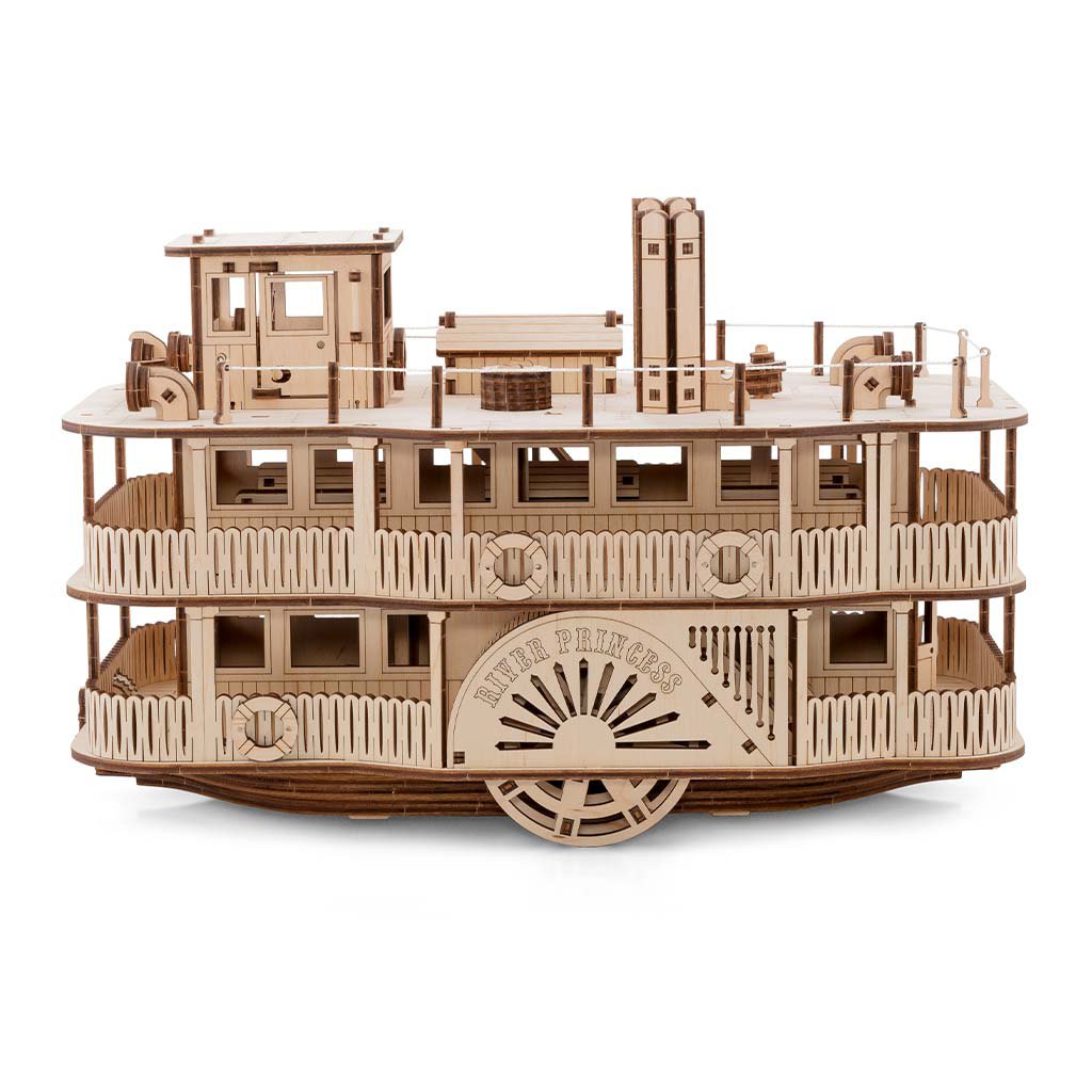Eco Wood Art (EWA) 3D Houten Puzzel Paddle River Princess Stemaer