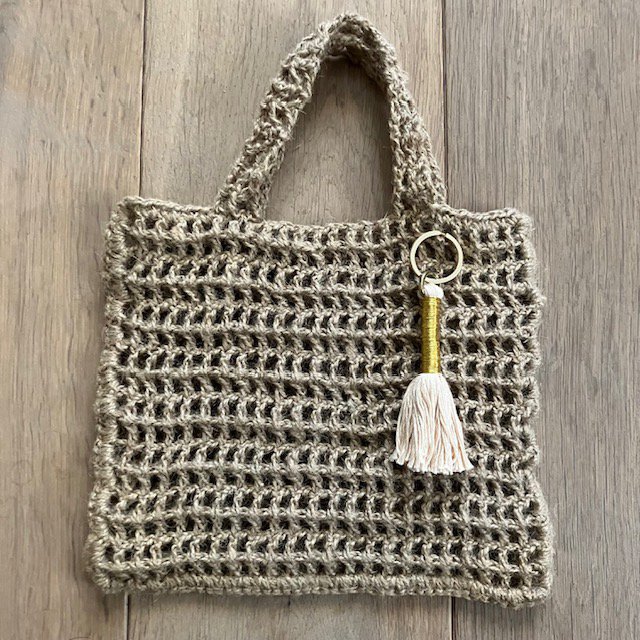 Luna-Leena Keychain Long Tassel Gold - Handgemaakt in Nepal