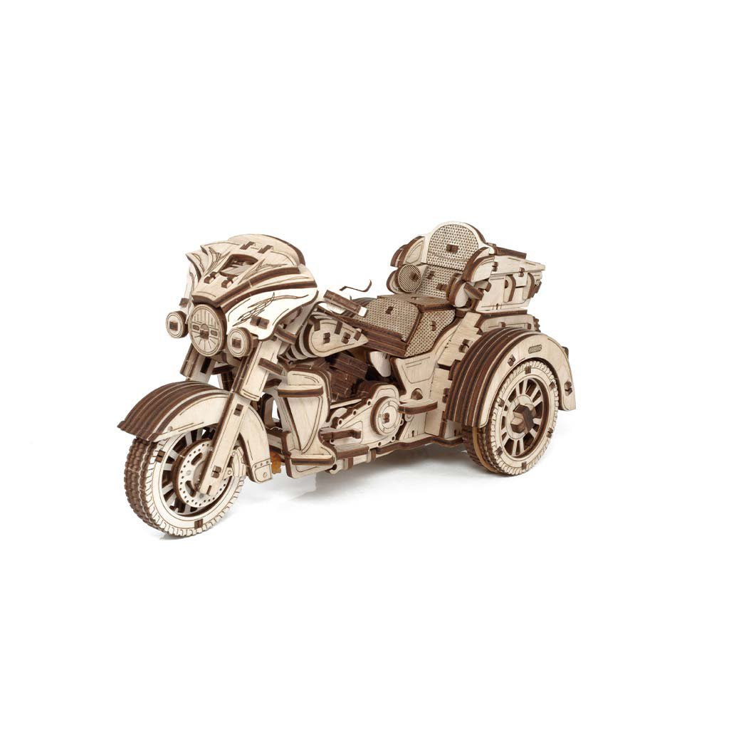 Eco Wood Art (EWA) 3D Houten Puzzel Trike, 2918, 22,6x11,1x11,1cm