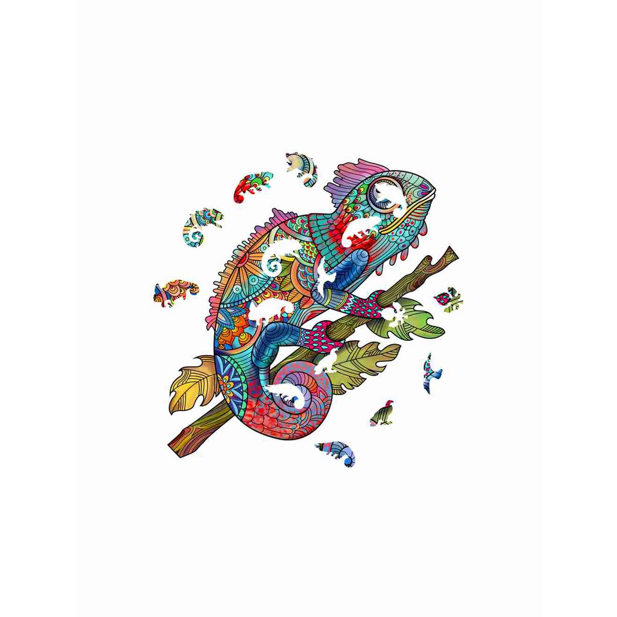 Logica Giochi Mandala Houten Legpuzzel – Kameleon (Chameleon)