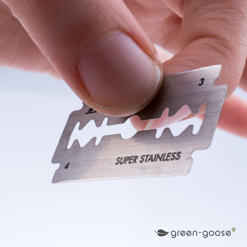 green-goose Klassiek Scheermes met Scheerzeep en Scheerkwast - Bamboe