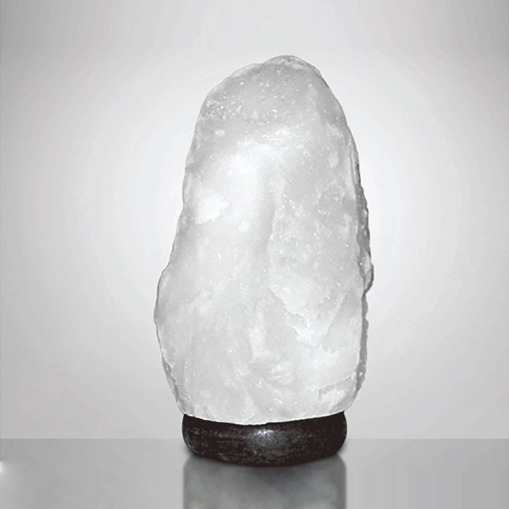 Himalaya Zoutlamp, Natuurlijke Vorm, Sneeuwwit, 2 á 3 kilo