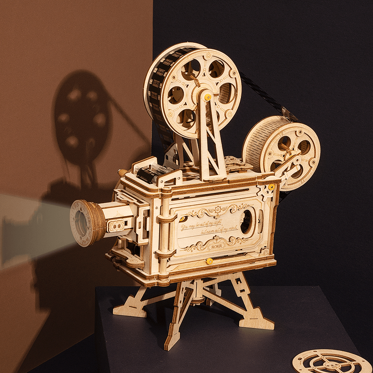 Robotime, Houten Puzzel 3D Vitascope/Movieprojector
