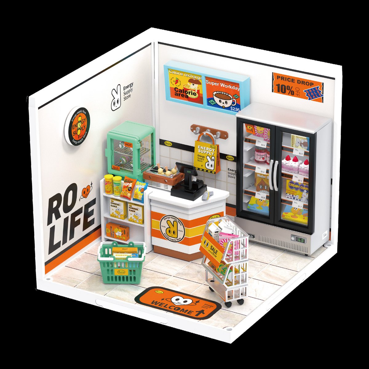 DIY Huisje Super Store Energy-Supply Store, Robotime