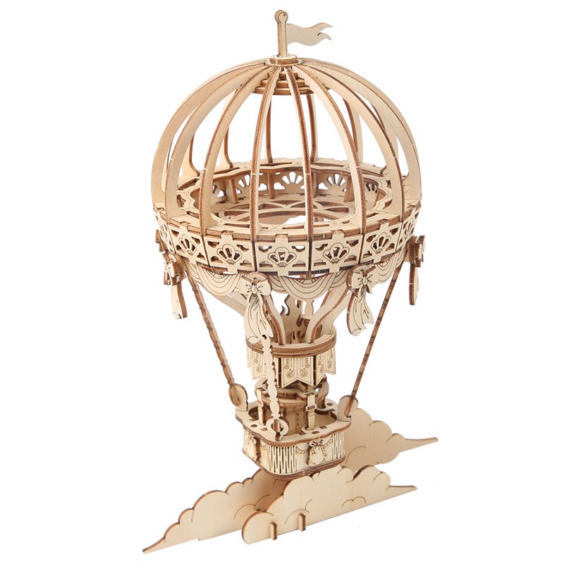 Robotime, 3D Houten Puzzel Hot Air Ballon