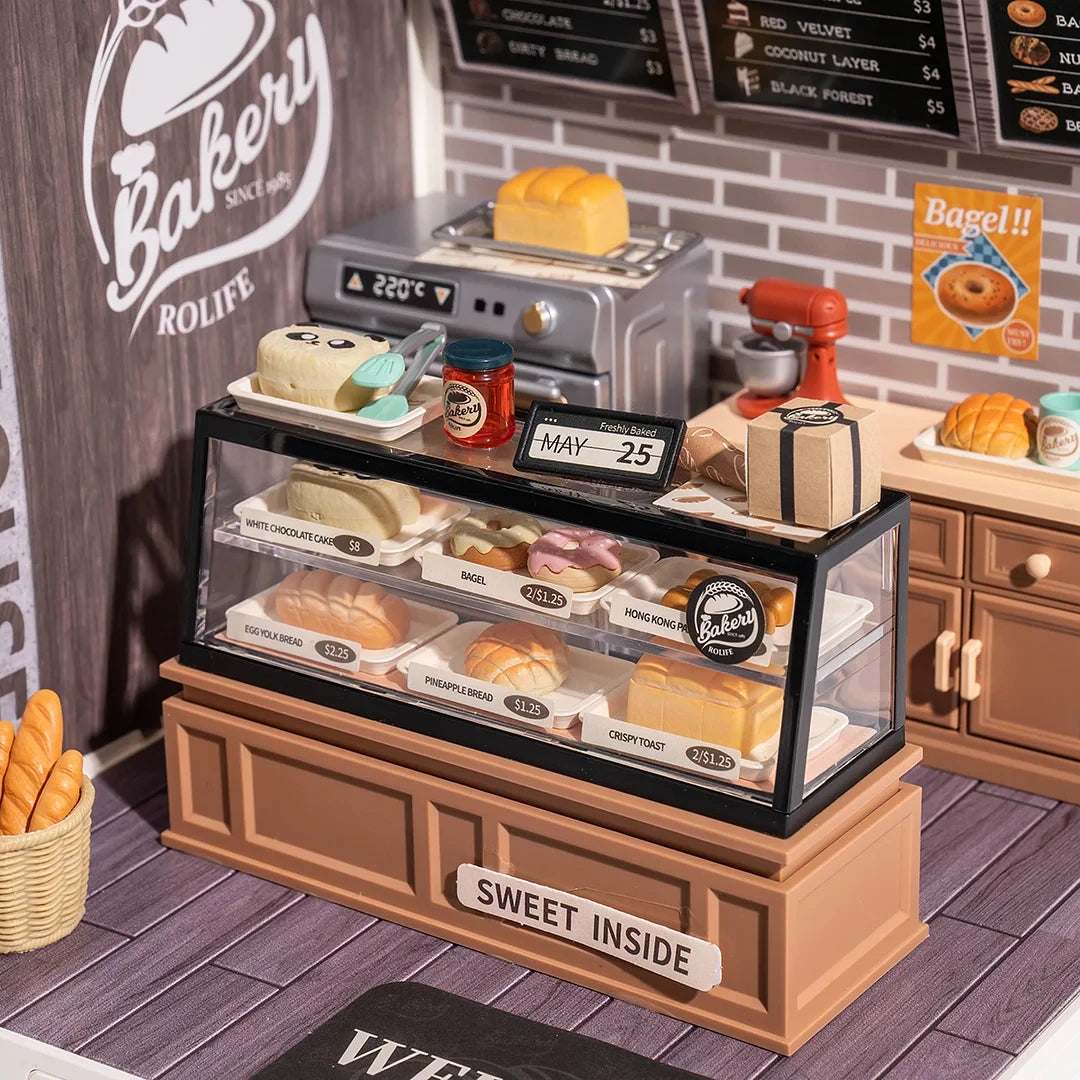 DIY Huisje Super Store Golden Wheat Bakery, Robotime