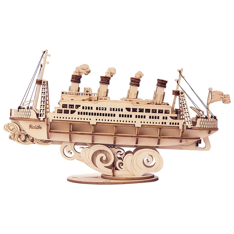 Robotime, 3D Houten Puzzel Cruise Ship