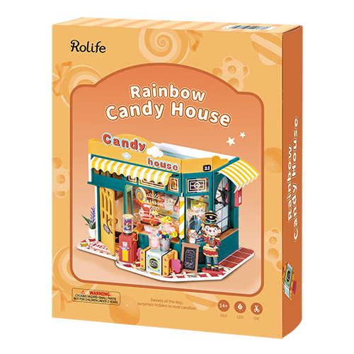 Robotime, DIY Huisje Rainbow Candy House