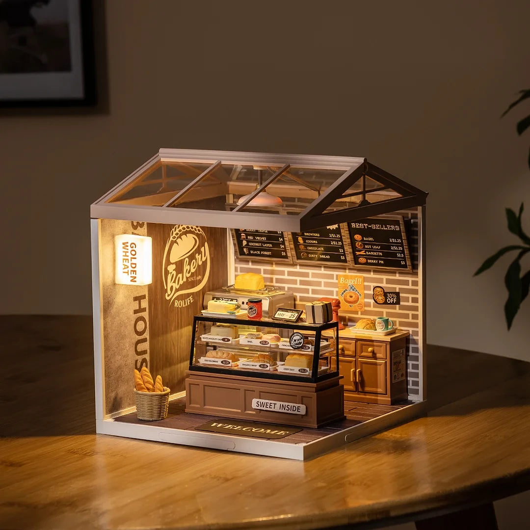 DIY Huisje Super Store Golden Wheat Bakery, Robotime