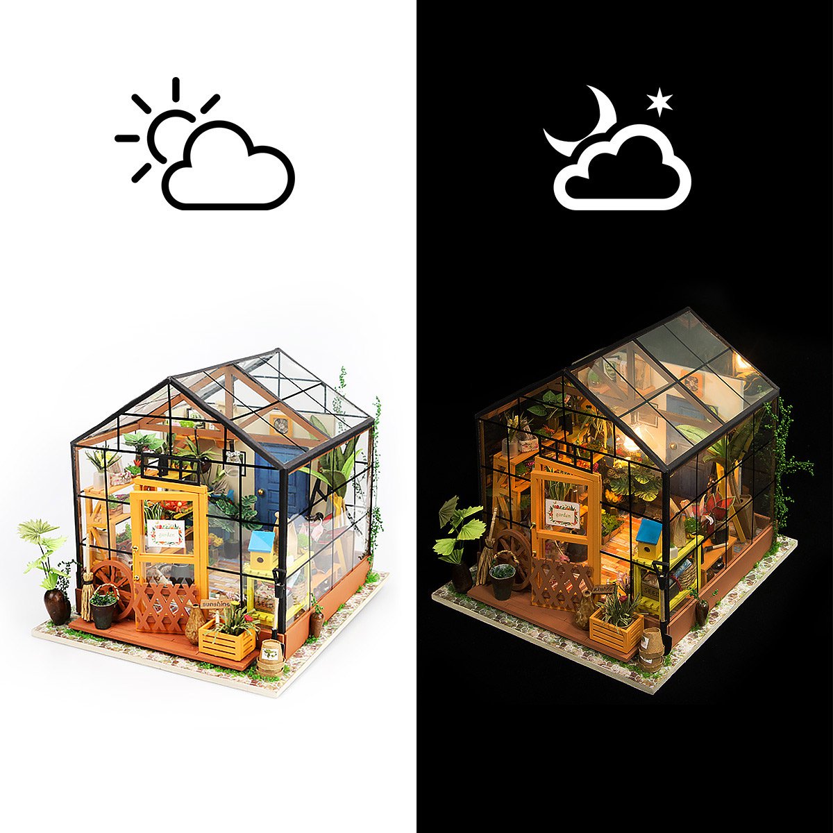 Robotime DIY Huisje Cathy's Green House