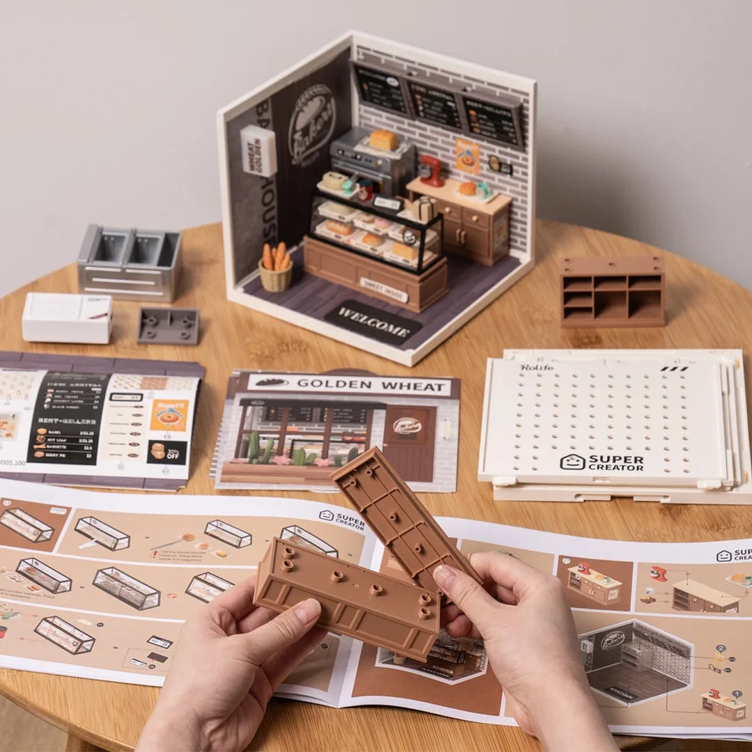 DIY Huisje Super Store Golden Wheat Bakery, Robotime