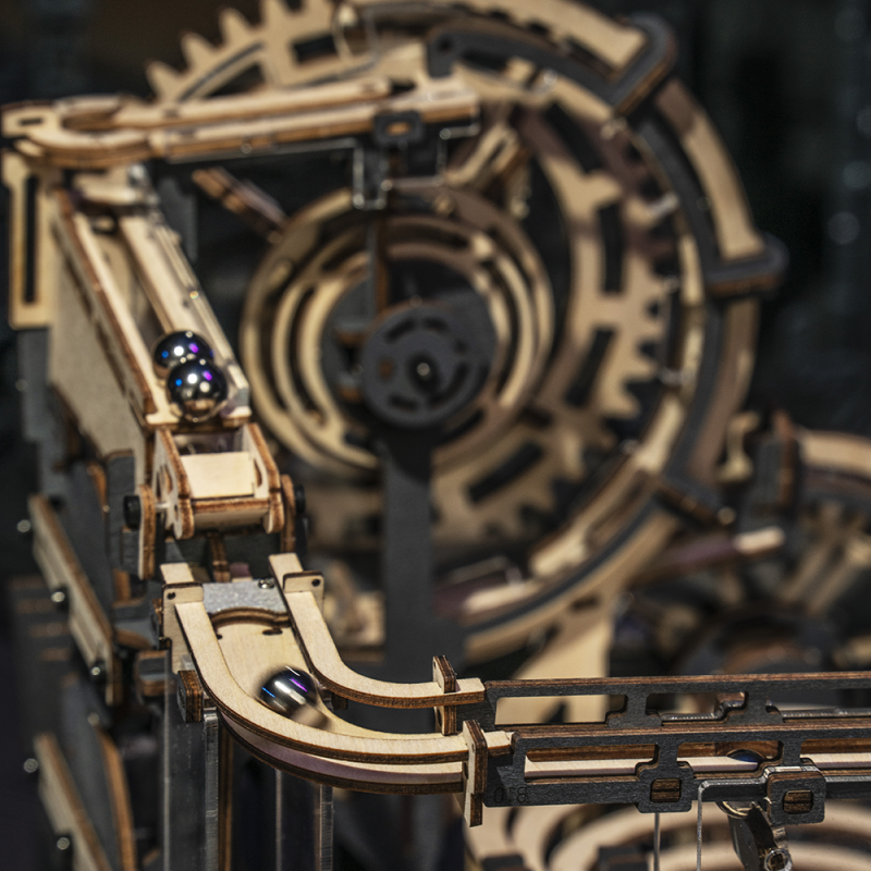 Robotime, 3D Houten Puzzel Knikkerbaan Marble Night City
